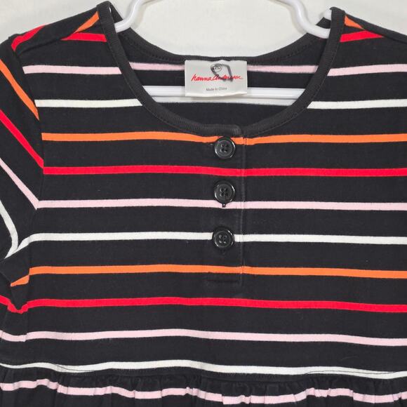 Hannah Anderson Multicolored Striped Girls Dress. Size 6-7 - Picture 9 of 11